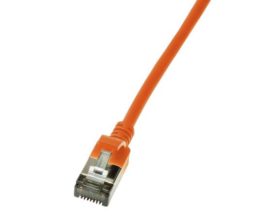 Logilink Slim U/Ftp 1 M Cat6a U/Ftp Stp Rj-45 Rj-45 Oransje