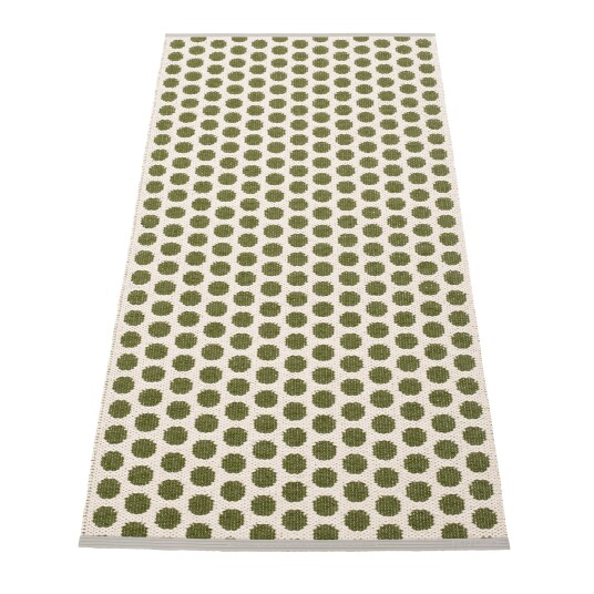 Pappelina Noa gulvteppe 70 cm x 150 cm, dark olive/vanilla Pappelina Noa gulvteppe 70 cm x 150 cm, dark olive/vanilla