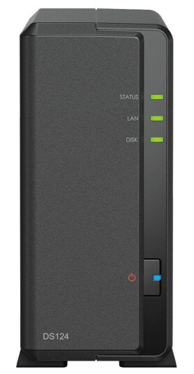 Synology DS124 NAS-server 1x Gigabit Ethernet, 1GB RAM, 2x USB 3.2 Gen1 Synology DS124 NAS-server 1x Gigabit Ethernet, 1GB RAM, 2x USB 3.2 Gen1