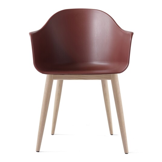 Audo Copenhagen Harbour Chair Wood Base Burned Red/Natural Oak