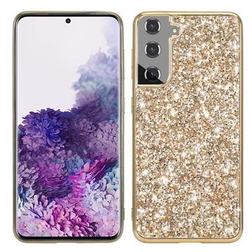 Samsung Galaxy S24+ Glitter Series Hybrid-deksel Gull