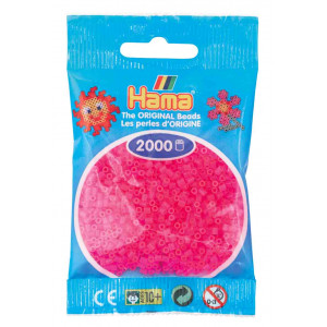Hama Mini Perler 501-32 Neon Fuchsia  2000 stk