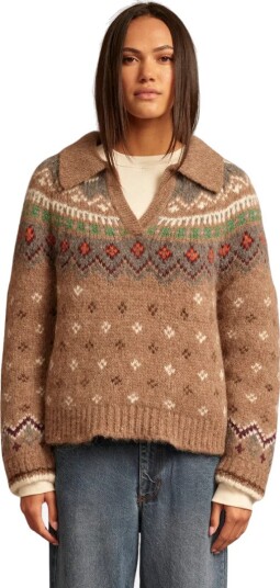 Xirena Whistler sweater M brun dame