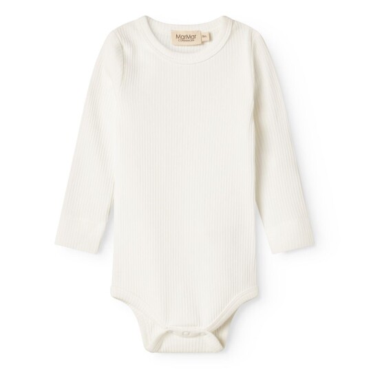 MarMar Modal Gentle White Plain Body LS 2 år/92