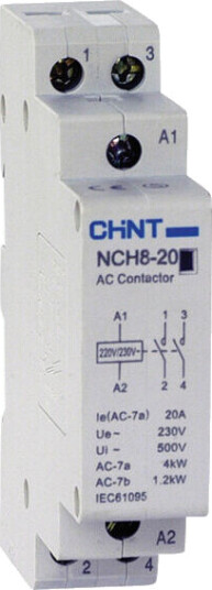 Chint MODULÆRKONTAKTOR 20A 2POL 230V 2NO - 4101316 Chint MODULÆRKONTAKTOR 20A 2POL 230V 2NO - 4101316