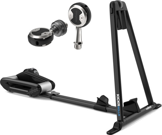 Wahoo KICKR Rollr Powerlink Zero Left Sided Bundle, sykkelrulle + kraftpedaler STD BLACK Wahoo KICKR Rollr Powerlink Zero Left Sided Bundle, sykkelrulle + kraftpedaler STD BLACK