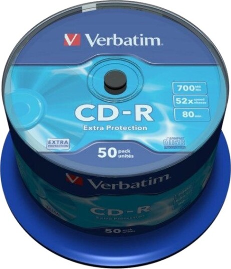 Verbatim CD-R-plater 50-pk. Verbatim CD-R-plater 50-pk.