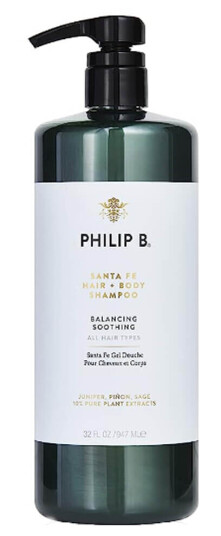 Philip B Santa Fe 947 ml Forfriskende Sjampo for Alle Hårtyper med Pumpeflaske