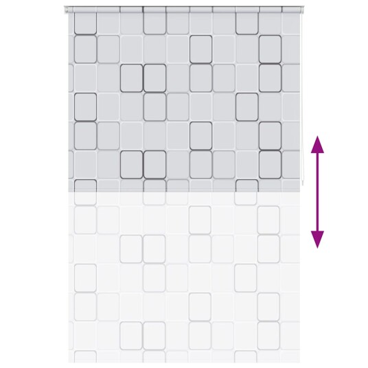 vidaXL Dusjforheng 160x240 cm kvadrat