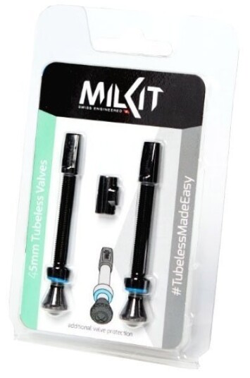 Milkit tubeless ventilsett av 2 stk. 55mm