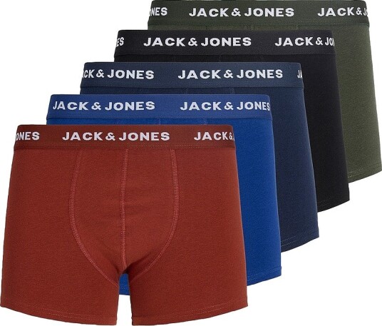 Jack & Jones Boksershorts jacHuey Trunks 5 pakning Grønn