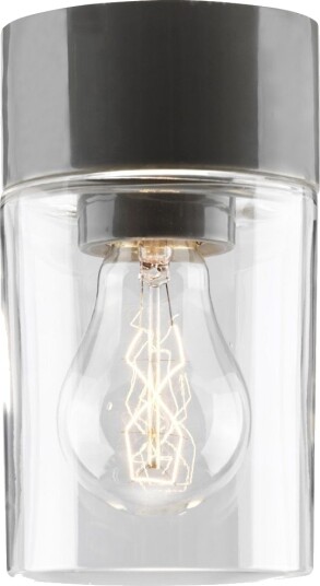 Opus 100/175 Taklampe E27 IP44  Klart Glass  Grå