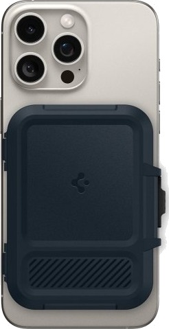 Spigen Magsafe Card Holder Lock Fit Magfit Sort Spigen Magsafe Card Holder Lock Fit Magfit Sort