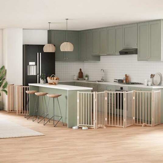 Hundeport Sammenleggbar 12 Paneler 300 cm Poppeltre 3155701
