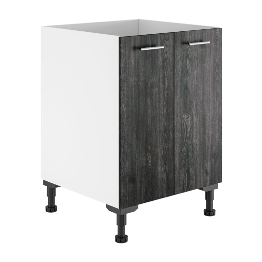 Alterna Vaskerom: Benkeskap B60-80xd60xh72cm m/2 Dører Mørk eik / 60cm