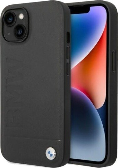 Partnertele Originalt Frontpaneldeksel BMW Bmhmp14msllbk For Iphone 14 Plus (Hot Stamp Og Metal Logo + Mag / Black)
