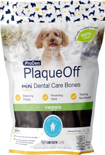 ProDen PlaqueOff Dental Care Bones Mini Grønnsaker 340g