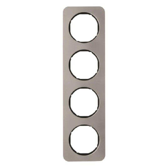 Hager 10142109 Dekkramme 4 Rom R.1 Glass/polarhvit