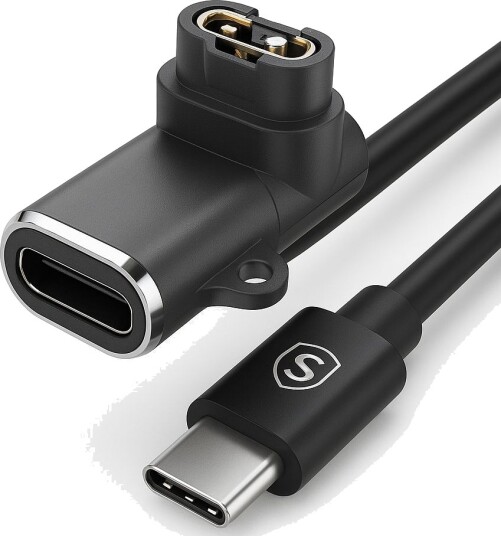 USB-C ladekabel og adapter for Garmin smartklokke