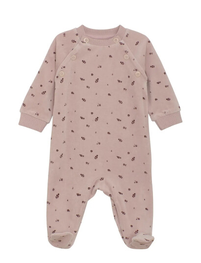 Fixoni Romper Ls Velour Pink 68