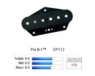 Dimarzio Dp112bk Pickup Tele Pre B-1 Svart
