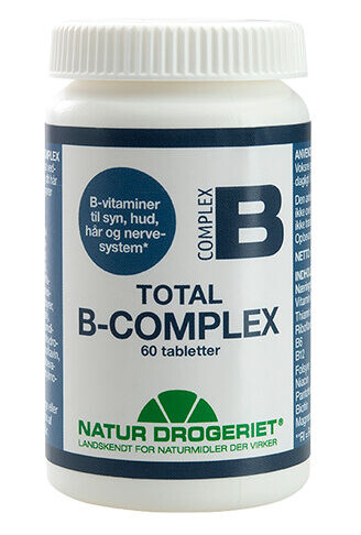 Natur Drogeriet Natur-Drogeriet B-complex Total 60 Tabletter Natur Drogeriet Natur-Drogeriet B-complex Total 60 Tabletter