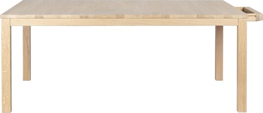 Haslev Møbelsnedkeri Klassik 6B Sofabord m. skuff, 130x85, Hvitoljet eik