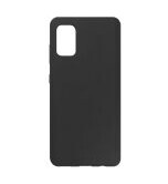 eSTUFF Silicone Case - Beskyttende deksel for mobiltelefon - svart - for Samsung Galaxy A41