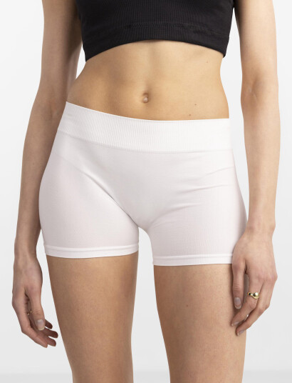 Pieces Pclondon Mini Shorts Noos Bc - White - L/XL