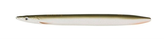 Savage Gear Line Thru Sandeel 125mm 19g Matt White Tobis Savage Gear Line Thru Sandeel 125mm 19g Matt White Tobis