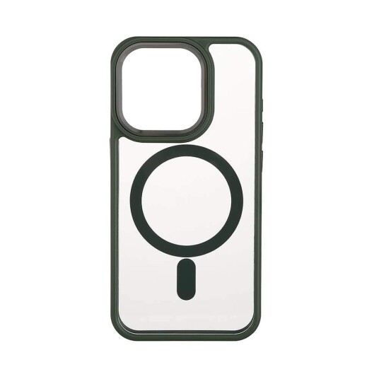 ONSALA Back Bumper Clear Case MagSerie iPhone 15 Pro Clear Case Grønn Bumper