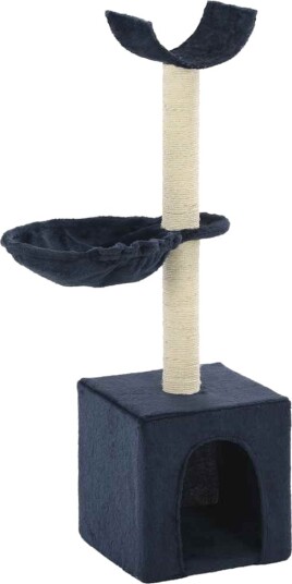 Vidaxl Kloretre Med Klorestolper I Sisal 105 cm Blå