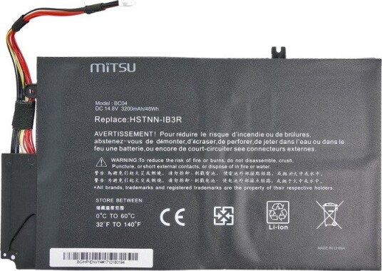 Mitsu HP Envy 4 Batteri til bærbar PC 14.4-14.8V 3500mAh 52Wh