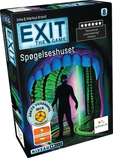 Spilbræt Exit 8: Spøgelseshuset (Da) - Multi/patterned - ONE SIZE