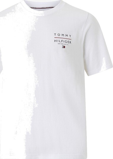 Tommy Hilfiger   T skjorte Brand Love Left Chest Rwb   Hvit