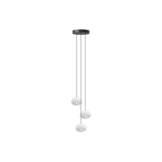 Umage Eos Taklampe Med Baldakin & Cluster 3 Mini Nano Hvit Umage Eos Taklampe Med Baldakin & Cluster 3 Mini Nano Hvit
