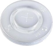 Plastlåg Ø80 Mm Catersource Flad Med Kryds Transparent Til Papbæger Ps Plast,100 Stk/Ps   100 Stk.