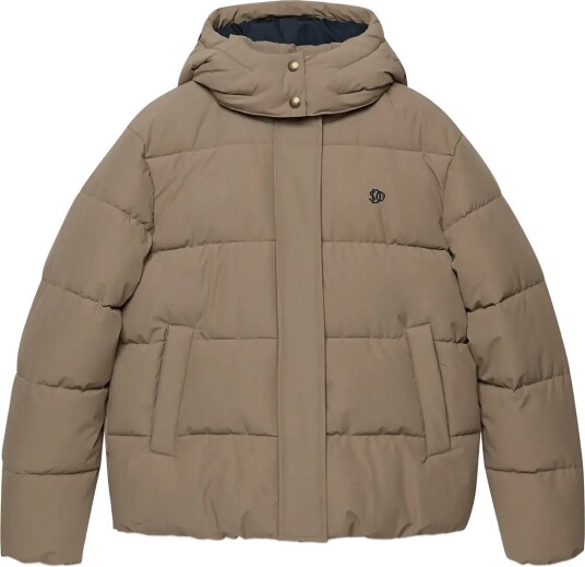 Superdry Premium Hood Puffer Jkt   FALLEN ROCK BROWN   10