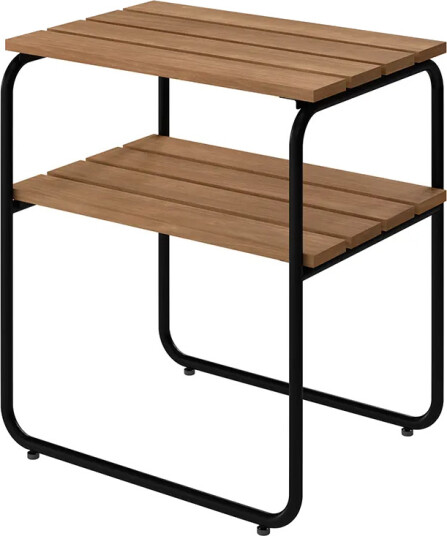 Grythyttan Stålmöbler L45 sidebord teak / svart Grythyttan Stålmöbler L45 sidebord teak / svart