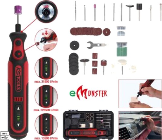 KS TOOLS 515.3990 Stavsliper (batteridrevet) KS TOOLS 515.3990 Stavsliper (batteridrevet)