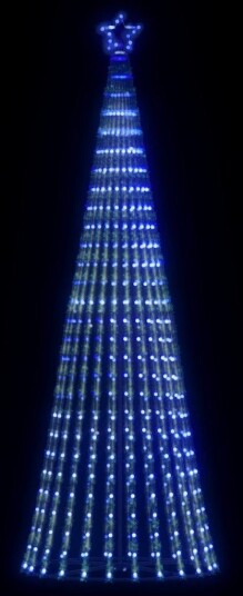 LED Juletre 475 LEDs Blå 247 cm