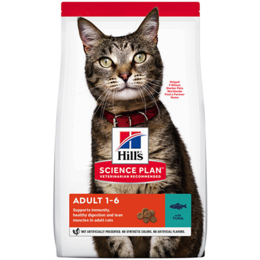 Hills Science Plan Feline Optimal Care Tørrfôr med Tunfisk 7 kg for Voksne Katter
