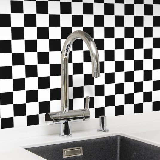 KlinkerMosaikk Arredo Titan Mix Sort/Hvit Matt 5x5 cm