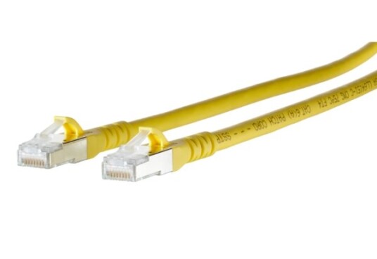 Metz Connect 1308450377-E Nettverkskabel Gul 0,3 M Cat6a S/Ftp (S-Stp) (1308450377-E)