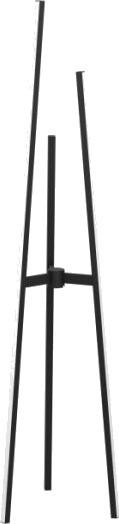 Eglo Mongolanda Gulvlampe H1510 3L Sort/Hvit Eglo Mongolanda Gulvlampe H1510 3L Sort/Hvit