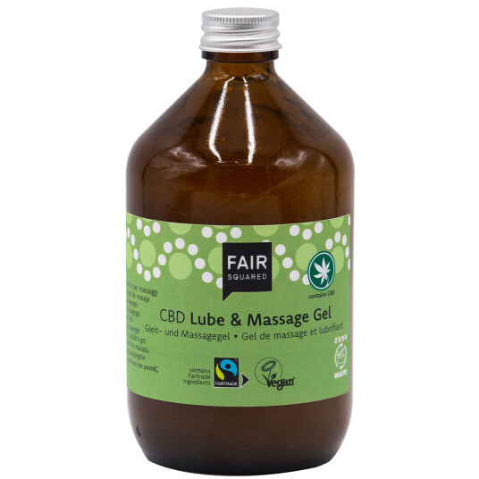Glidemiddel Fair Squared CBD Massasje & Glidemiddel 500 ml.