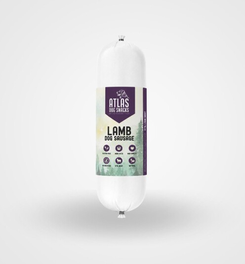 Atlas Dog Snacks Hundepølse Lam 800 g