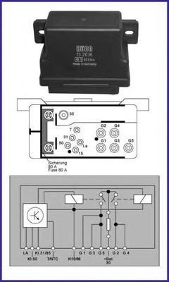 Relè glødeanlegg HITACHI 132036