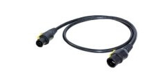 Neutrik Strøm Tilslutningskabel [1x PowerCon-tilslutning - 1x PowerCon-stik] 3.00 m Sort, Gul