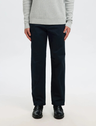 Selected Slh196-Straight New Miles Flex Pant Noos - Navy - 32 x 32
